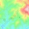 Topografinen kartta Bruncu Burranca, korkeus, helpotus