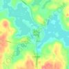 Topografinen kartta Uusikylä, korkeus, helpotus