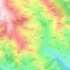 Topografinen kartta Siula, korkeus, helpotus