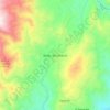Topografinen kartta Belén de Umbría, korkeus, helpotus