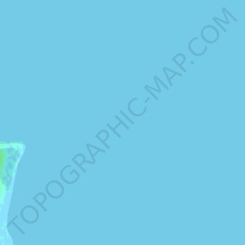 Topografinen kartta Kongsfjorden, korkeus, helpotus