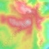 Topografinen kartta Valico dei Sette Fratelli loc. Arcu Su Padentinu, korkeus, helpotus