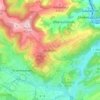Topografinen kartta Eulenbis, korkeus, helpotus