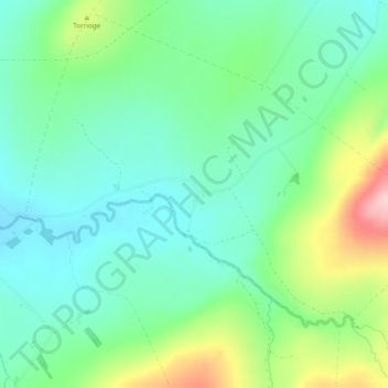 Topografinen kartta Craig, korkeus, helpotus