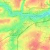 Topografinen kartta Arras, korkeus, helpotus