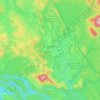 Topografinen kartta Zeehan, korkeus, helpotus