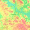 Topografinen kartta Etelä-Pirkanmaan seutukunta, korkeus, helpotus