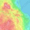 Topografinen kartta Tukuma novads, korkeus, helpotus