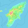 Topografinen kartta Ρόδος, korkeus, helpotus