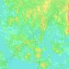 Topografinen kartta Siilinjärvi, korkeus, helpotus