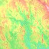 Topografinen kartta Ylä-Savon seutukunta, korkeus, helpotus