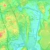 Topografinen kartta Vantaanlaakso, korkeus, helpotus
