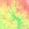 Topografinen kartta Ikaalinen, korkeus, helpotus