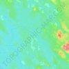 Topografinen kartta Tallusjärvi, korkeus, helpotus