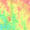 Topografinen kartta Sonkajärvi, korkeus, helpotus