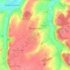 Topografinen kartta Bougainville, korkeus, helpotus