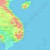 Topografinen kartta Hainan, korkeus, helpotus