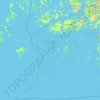 Topografinen kartta Korppoo, korkeus, helpotus