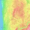 Topografinen kartta Limbažu novads, korkeus, helpotus