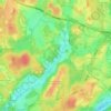 Topografinen kartta Gumböle, korkeus, helpotus