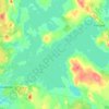 Topografinen kartta Mallasvesi, korkeus, helpotus