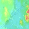Topografinen kartta Lampaanjärvi, korkeus, helpotus