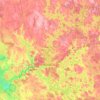 Topografinen kartta Tampereen seutukunta, korkeus, helpotus