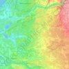 Topografinen kartta Ropažu novads, korkeus, helpotus