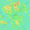 Topografinen kartta Sääminginsalo, korkeus, helpotus