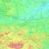 Topografinen kartta Vähä-Puolan voivodikunta, korkeus, helpotus