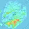 Topografinen kartta 厦门岛, korkeus, helpotus