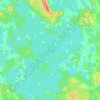Topografinen kartta Vuotjärvi, korkeus, helpotus