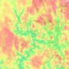 Topografinen kartta Ylä-Pirkanmaan seutukunta, korkeus, helpotus