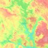 Topografinen kartta Hämeenkyrö, korkeus, helpotus