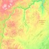 Topografinen kartta Utsjoki, korkeus, helpotus