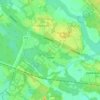 Topografinen kartta Iinatti, korkeus, helpotus