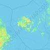 Topografinen kartta Ahvenanmaa, korkeus, helpotus