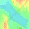 Topografinen kartta Näläntöjärvi, korkeus, helpotus
