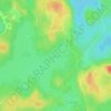 Topografinen kartta Vekaranjärvi, korkeus, helpotus