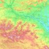 Topografinen kartta La Rioja, korkeus, helpotus