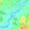 Topografinen kartta Kokemäenjoki, korkeus, helpotus