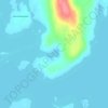 Topografinen kartta Puukari, korkeus, helpotus
