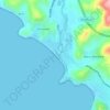 Topografinen kartta Geremeas, korkeus, helpotus