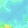 Topografinen kartta Salosaari, korkeus, helpotus