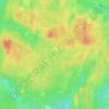 Topografinen kartta Iso-Muurajärvi, korkeus, helpotus