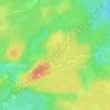 Topografinen kartta Helvetinjärvi, korkeus, helpotus